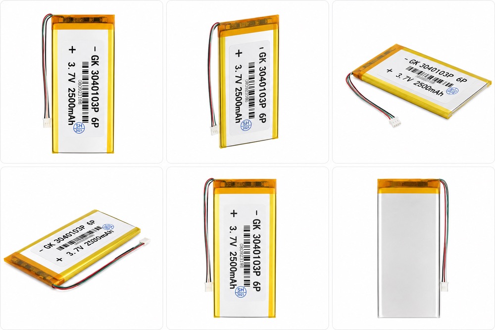 باتری تبلت چینی سه سیم با ظرفیت 2500mAh و شماره فنی مشخصه GK 3040103P 6P