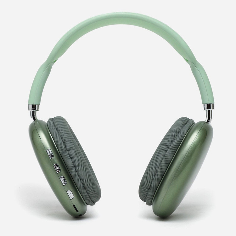 هدفون بلوتوثی مدل HEADPHONE WIRELESS STEREO P9 V5.3 بدون نویز کنسلینگ، درگاه شارژ USB Type-C، با قابلیت اتصال به 2 دستگاه همزمان، دارای باتری قابل شارژ، اتصال دوگانه (بیسیم و )، دارای نشانگر LED، دارای شیار کارت حافظه